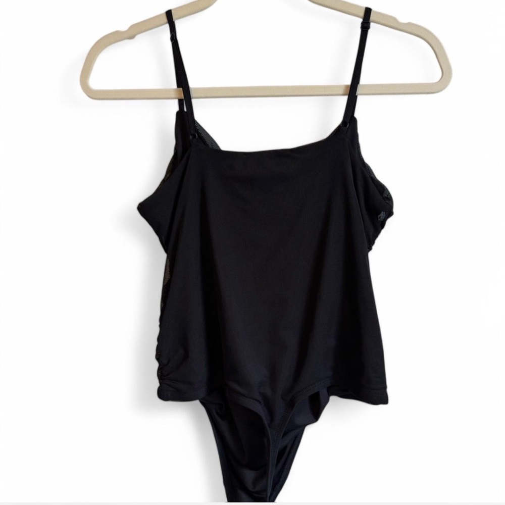 Anthropologie Sweetheart Ruched Black Bodysuit - Size M - Picture 6 of 8